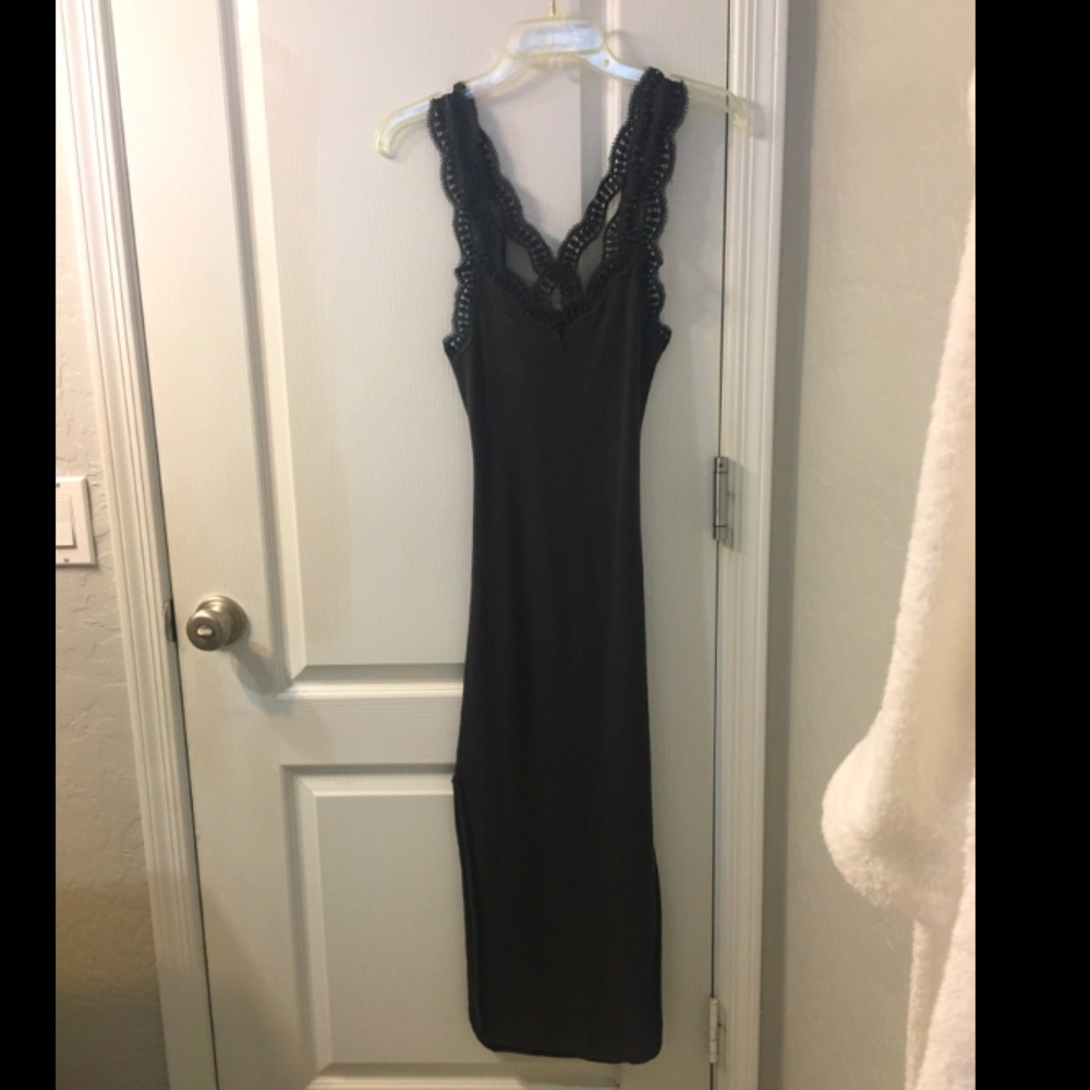 Grey lacy Free People dress/slip